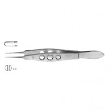 Castroviejo Suture Tying Forceps 1 x 2 Teeth with Tying Platform Stainless Steel